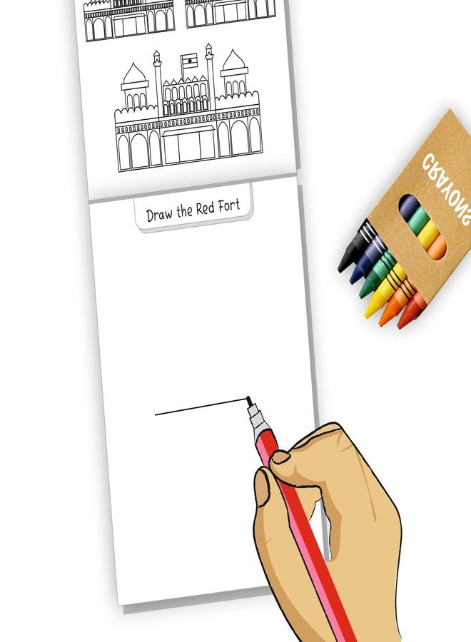 LIGHTHOUSE Children's Activity Book with Crayons, India Theme, Fun Activity Book for Children, Rich Cultural Heritage | Gift for Kids - Image 4